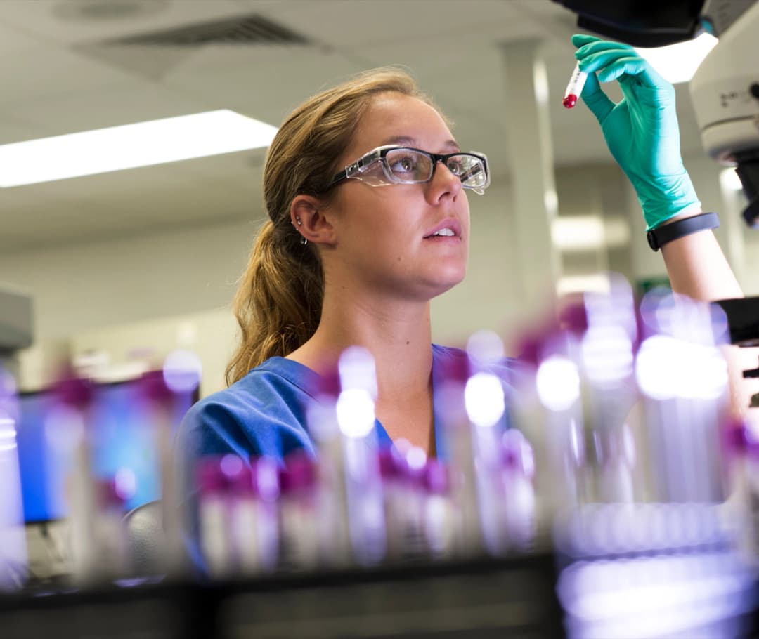 photo of lab technician inside Charles River Laboratories